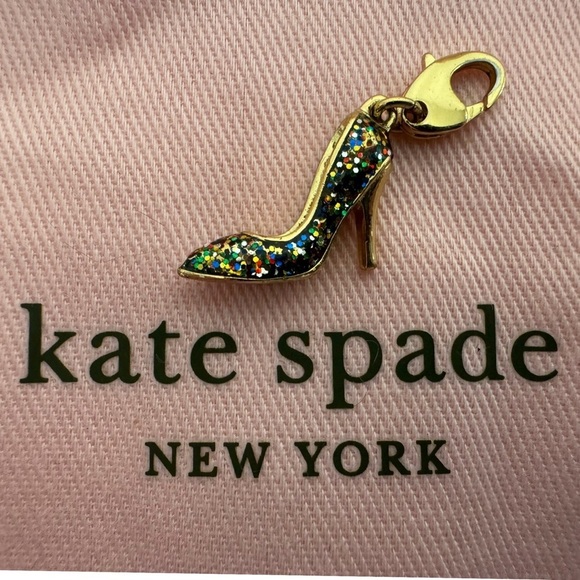 KATE SPADE Glitter High Heal Shoes CHARM (No Bracelet) - Picture 2 of 5